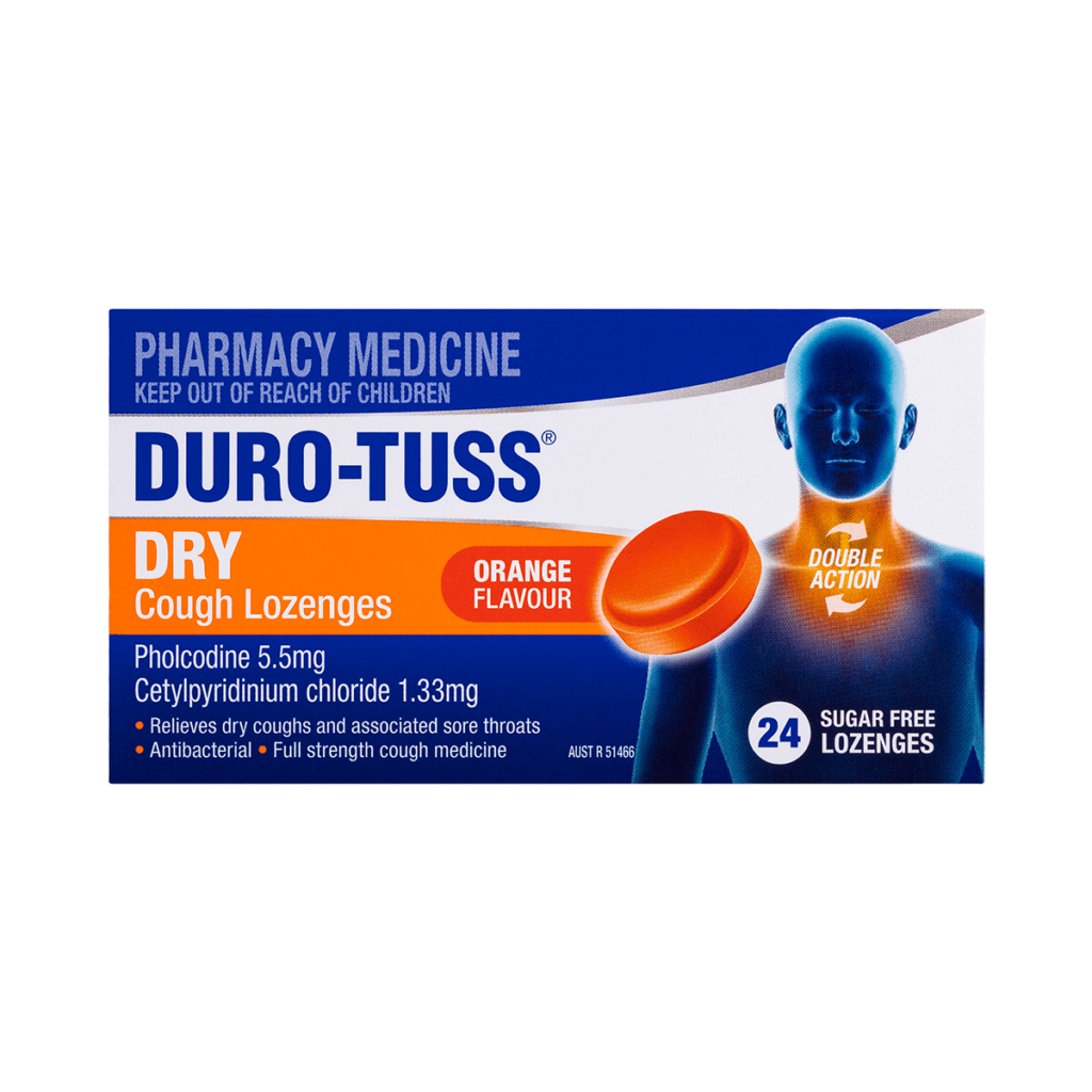 DURO-TUSS® Dry Cough Lozenges Orange Flavour
