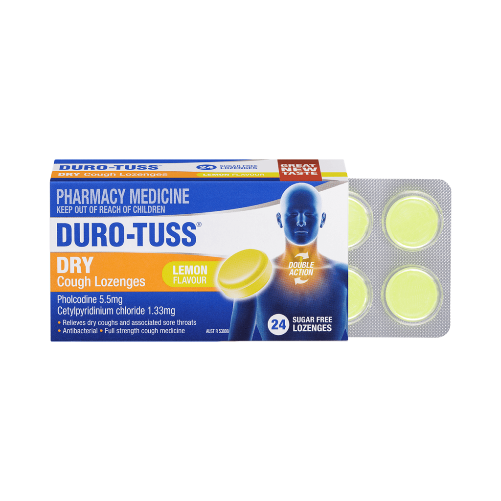 DURO-TUSS® Dry Cough Lozenges Lemon Flavor