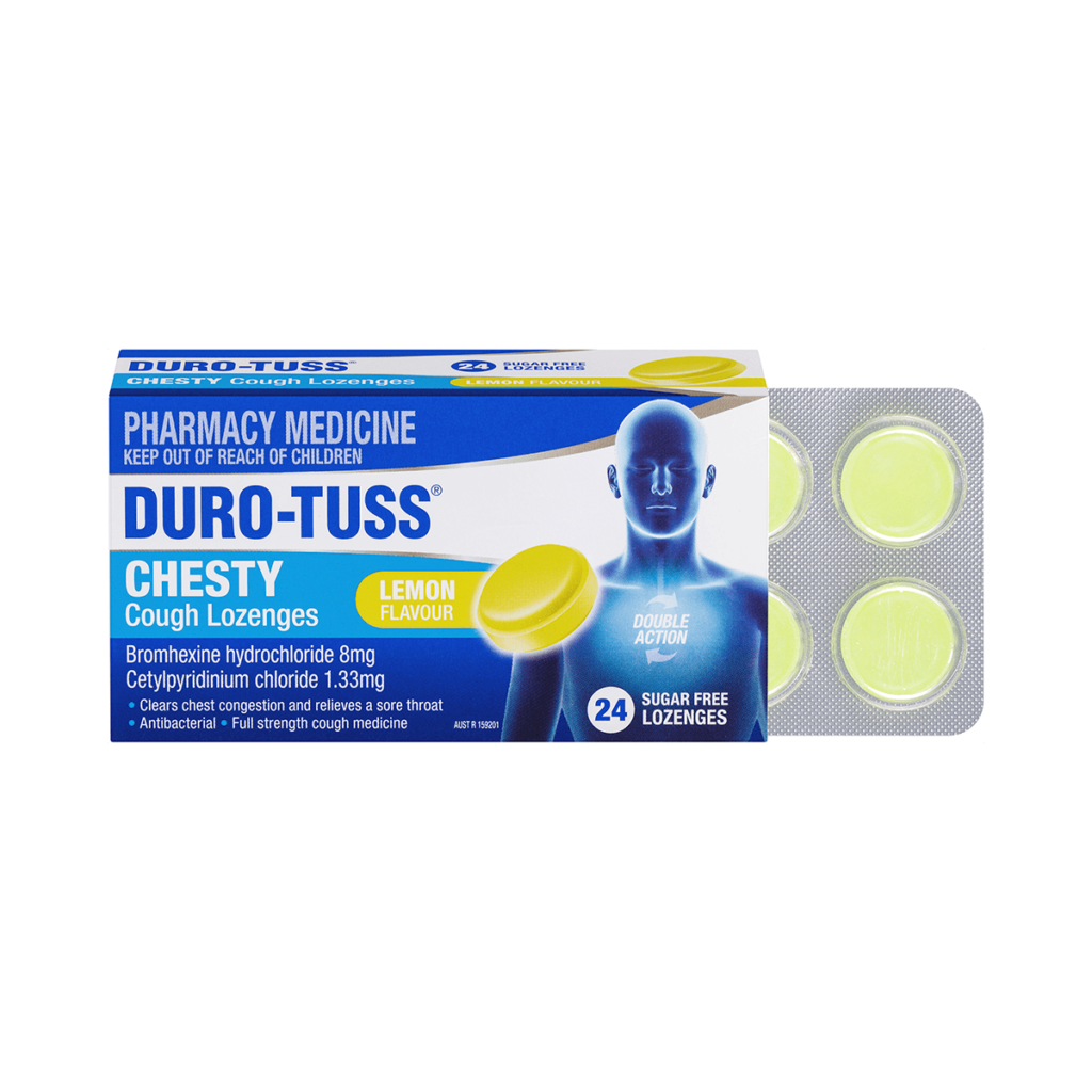 DURO-TUSS® Chesty Cough Lozenges Lemon Flavour