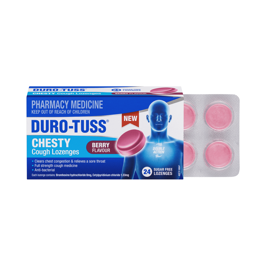 DURO-TUSS Chesty Cough Lozenges Berry Flavour