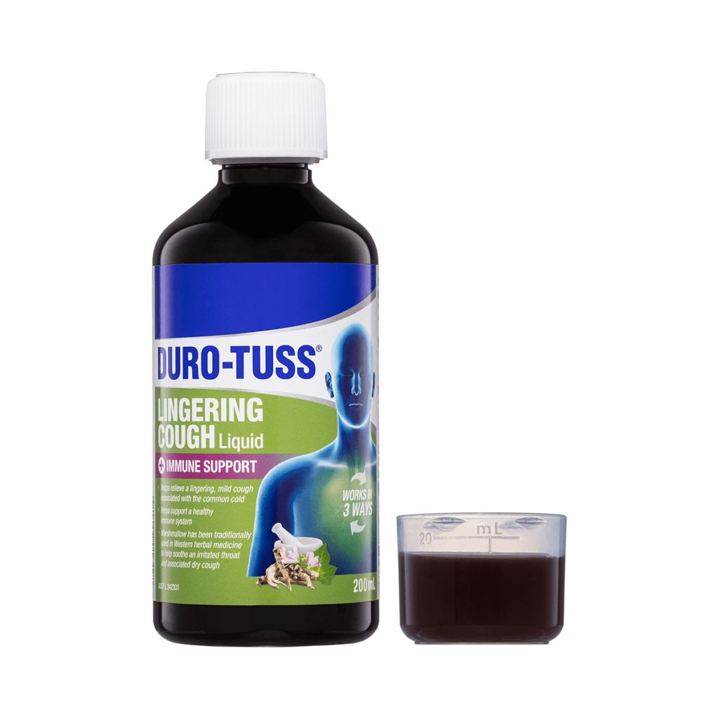 DURO-TUSS Lingering Cough Liquid + Immune Support