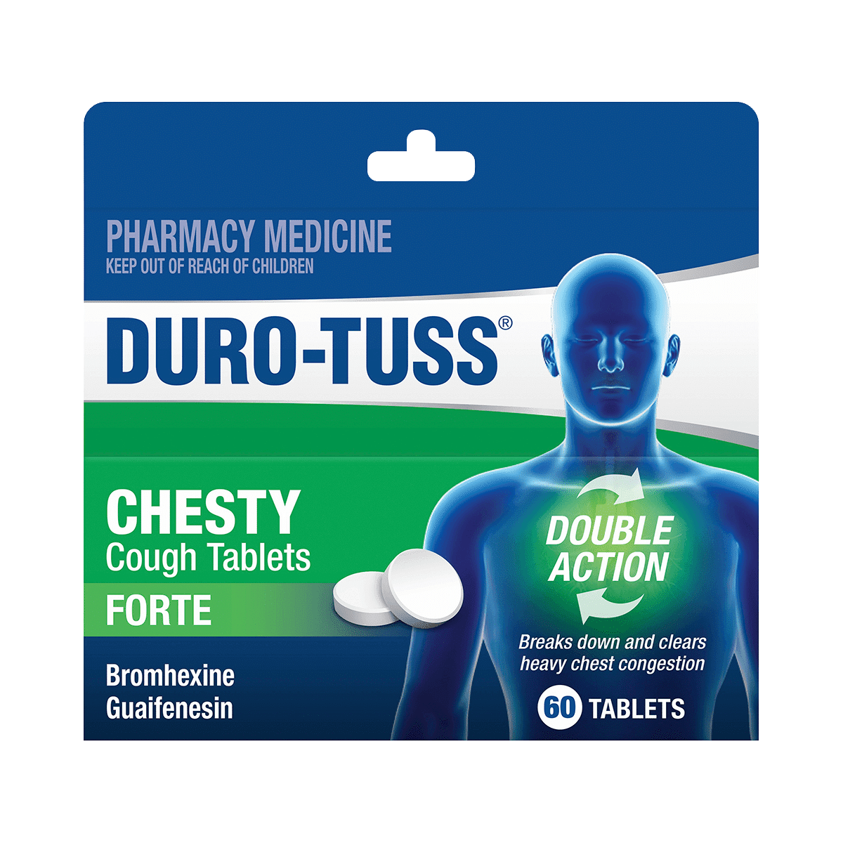 DURO TUSS Chesty Cough Tablets Forte Duro Tuss