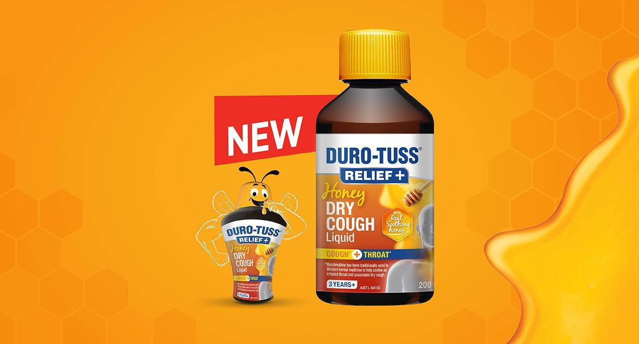 DURO-TUSS RELIEF + Honey Dry Cough Liquid banner post